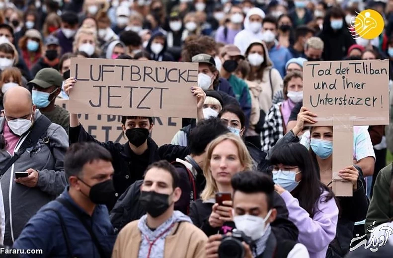 (تصاویر) تظاهرات علیه طالبان در کشورهای مختلف